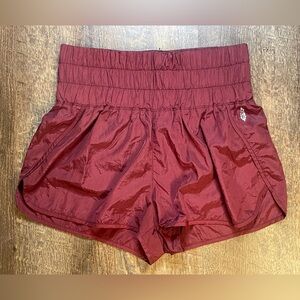 FP Movement by Free People | The Way Home Shorts | Size Large | Burgundy Red